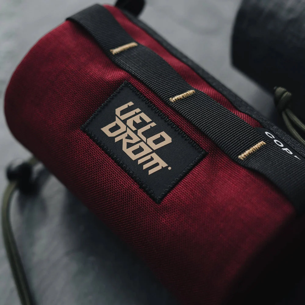 VELODROM Raceday by Cordel Durum Mini Handlebar Bag - Burgundy - Image 4