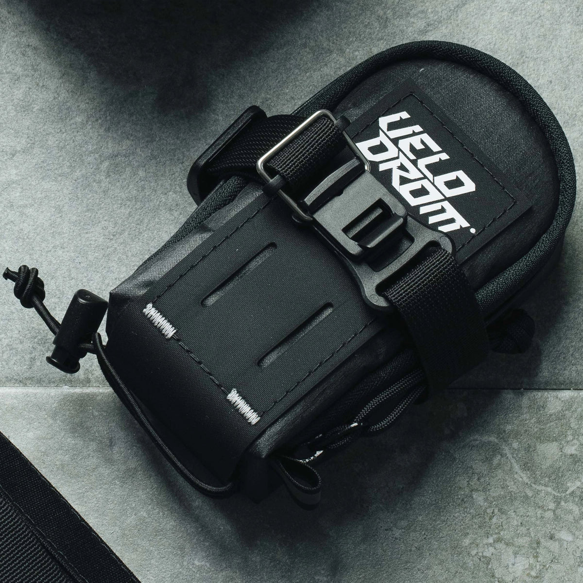 VELODROM RaceDay by Cordel Saddle Bag - Heavy Graphic Black/White - Image 7
