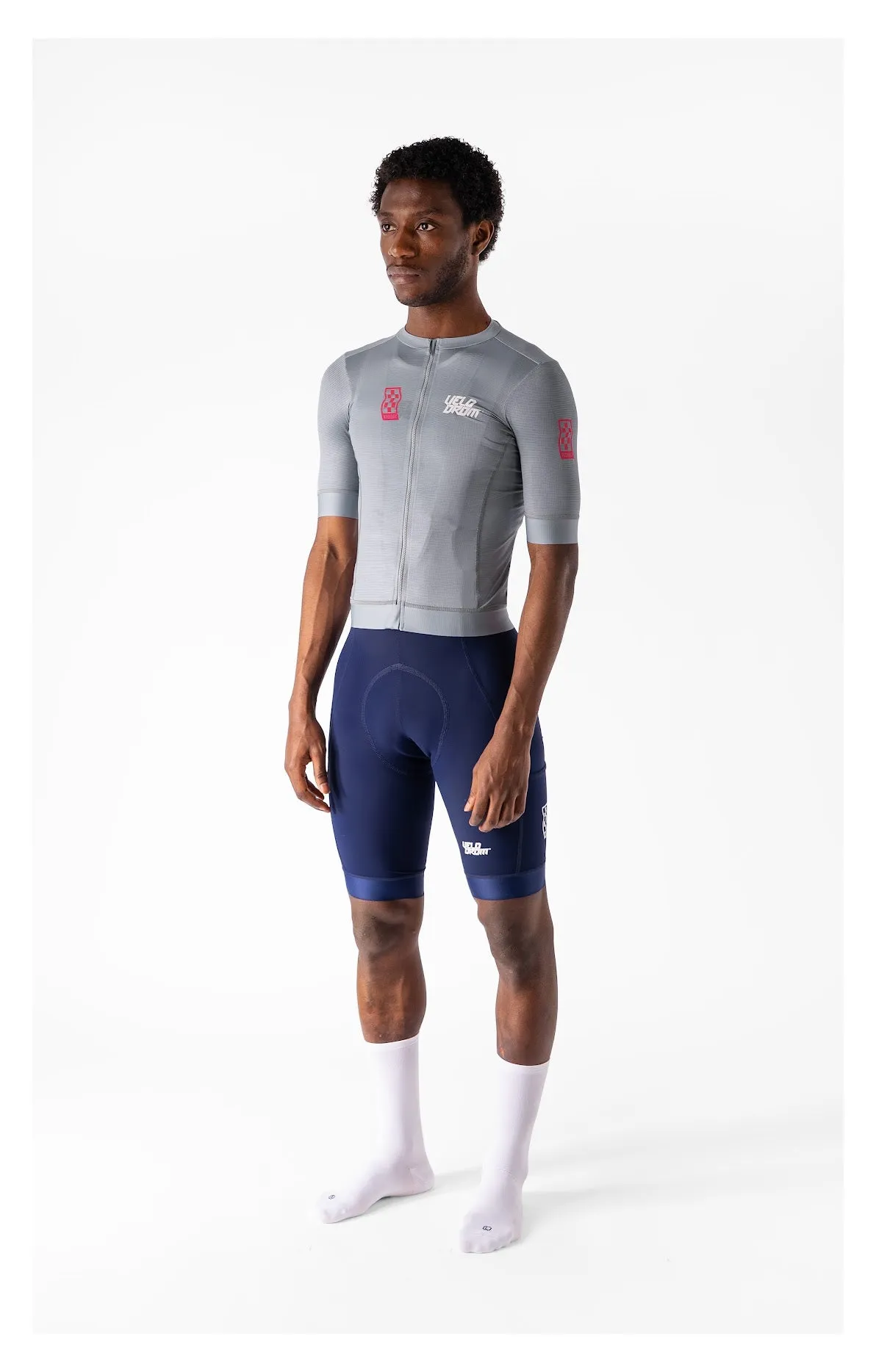 VELODROM Raceday 3.0 Cycling Jersey - Grey/Dusty red - Image 3