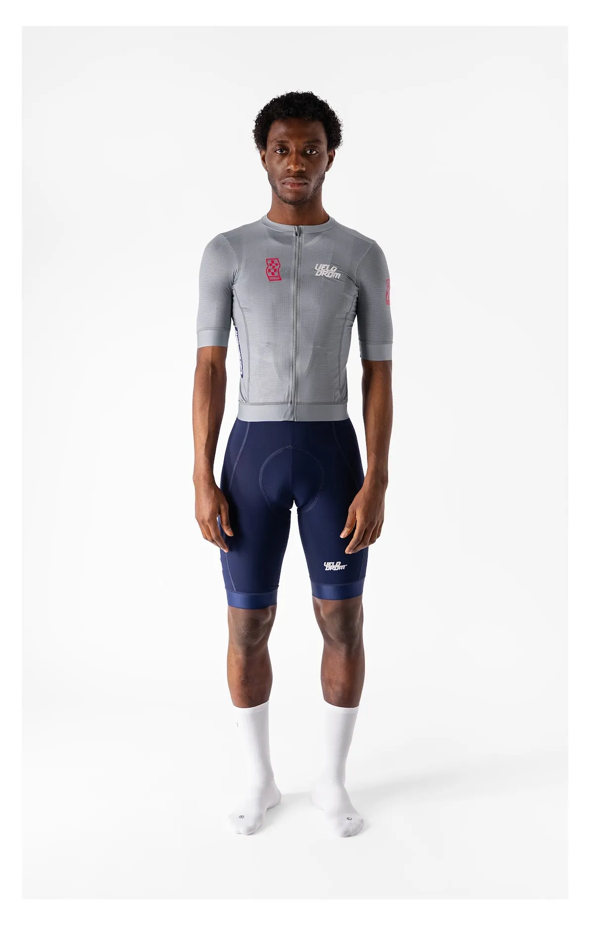 VELODROM Raceday 3.0 Cycling Jersey - Grey/Dusty red - Image 5