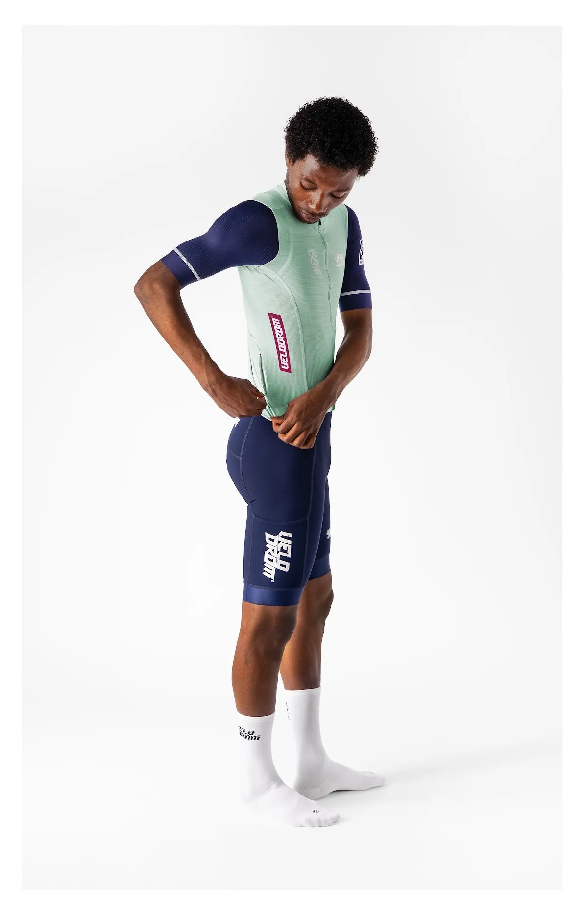 VELODROM Raceday 3.0 Cycling Jersey - Mint/Navy/White - Image 5