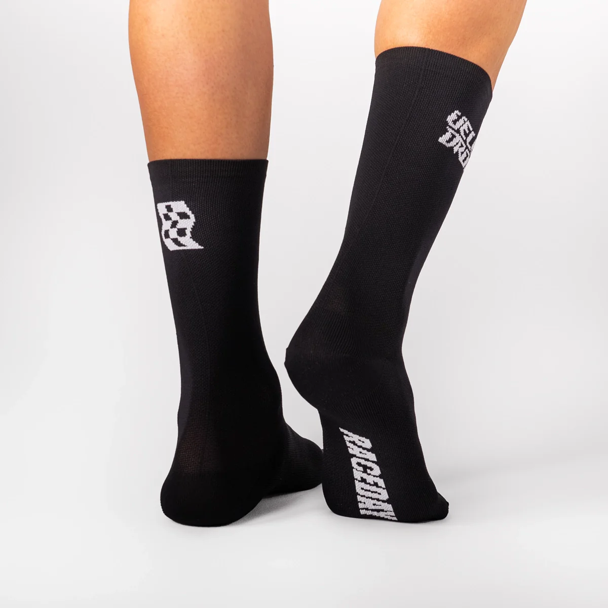 VELODROM RaceDay Logo Cycling Socks - Black - Image 3