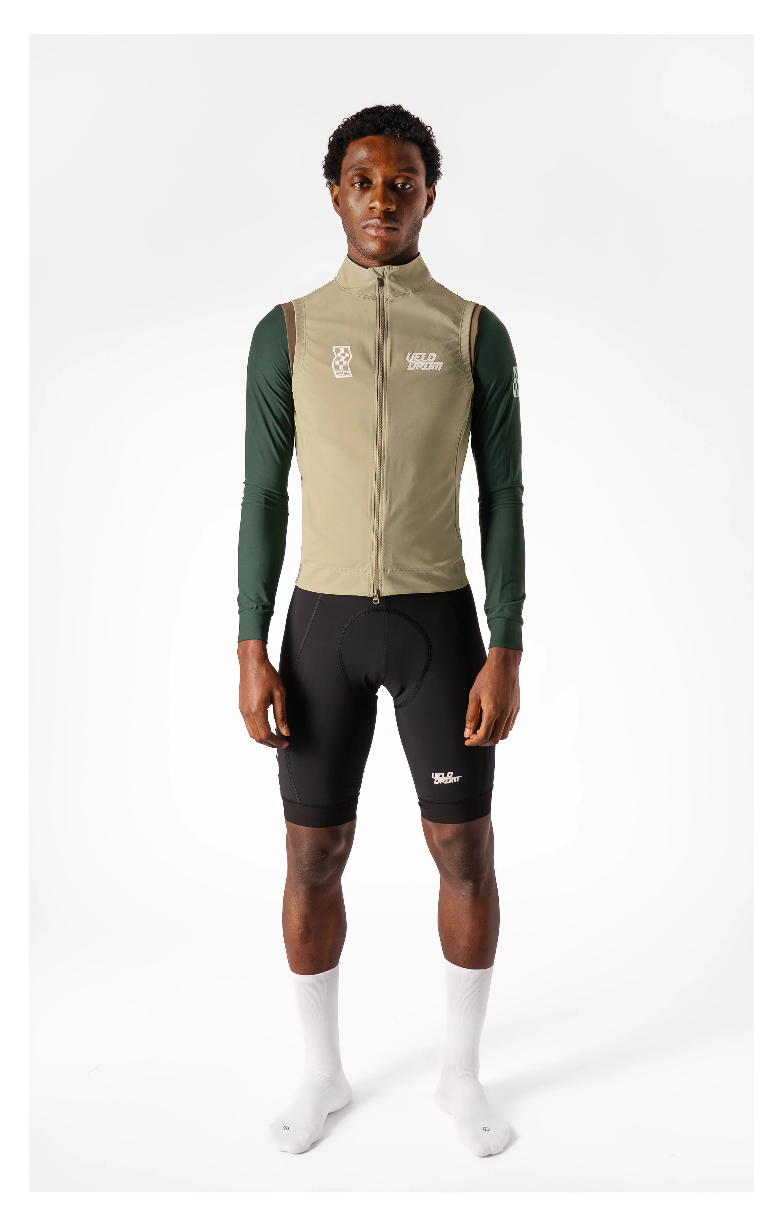 VELODROM RaceDay Light Gilet 3.0 - Beige/White - Image 2