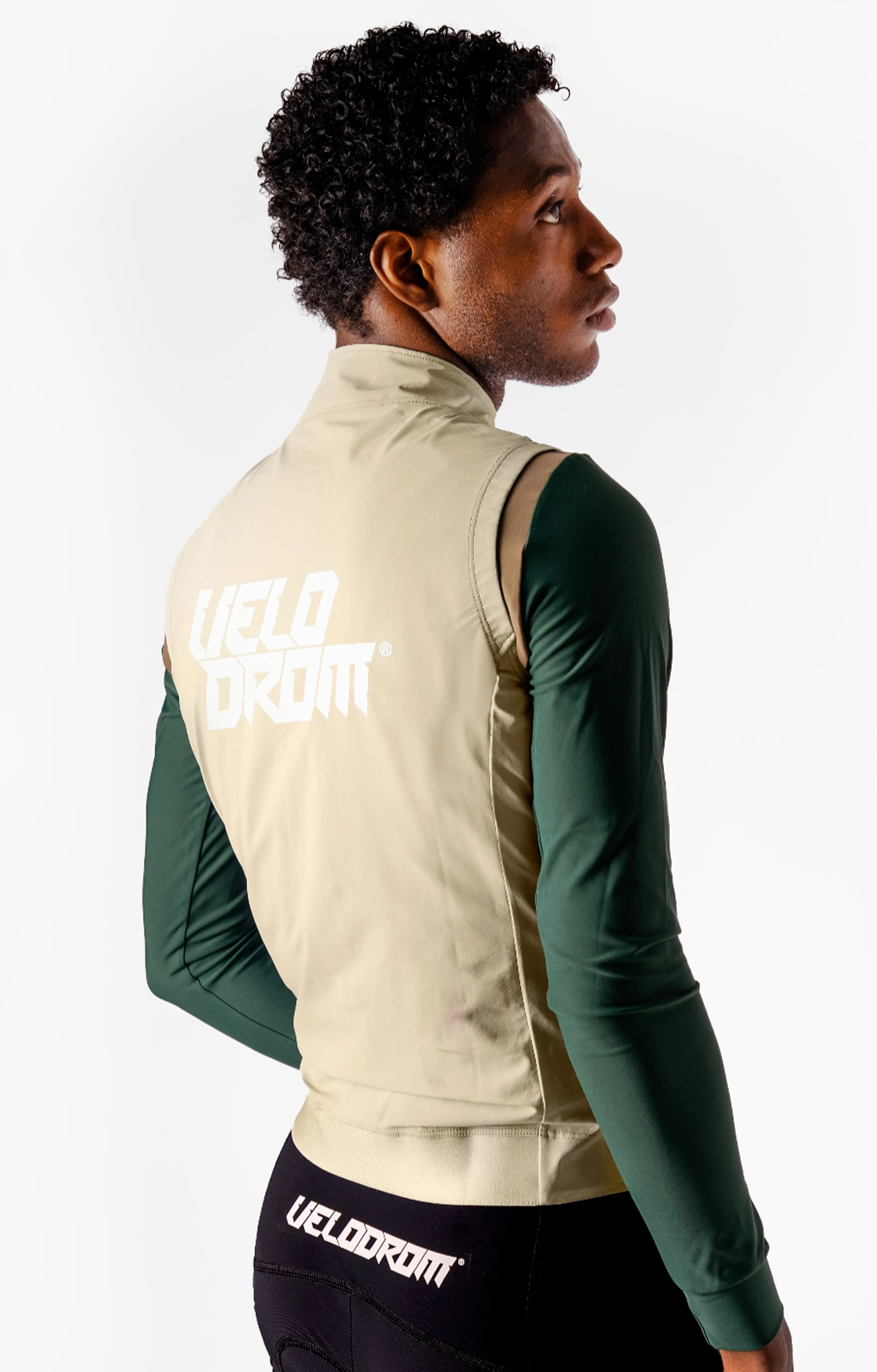 VELODROM RaceDay Light Gilet 3.0 - Beige/White - Image 3