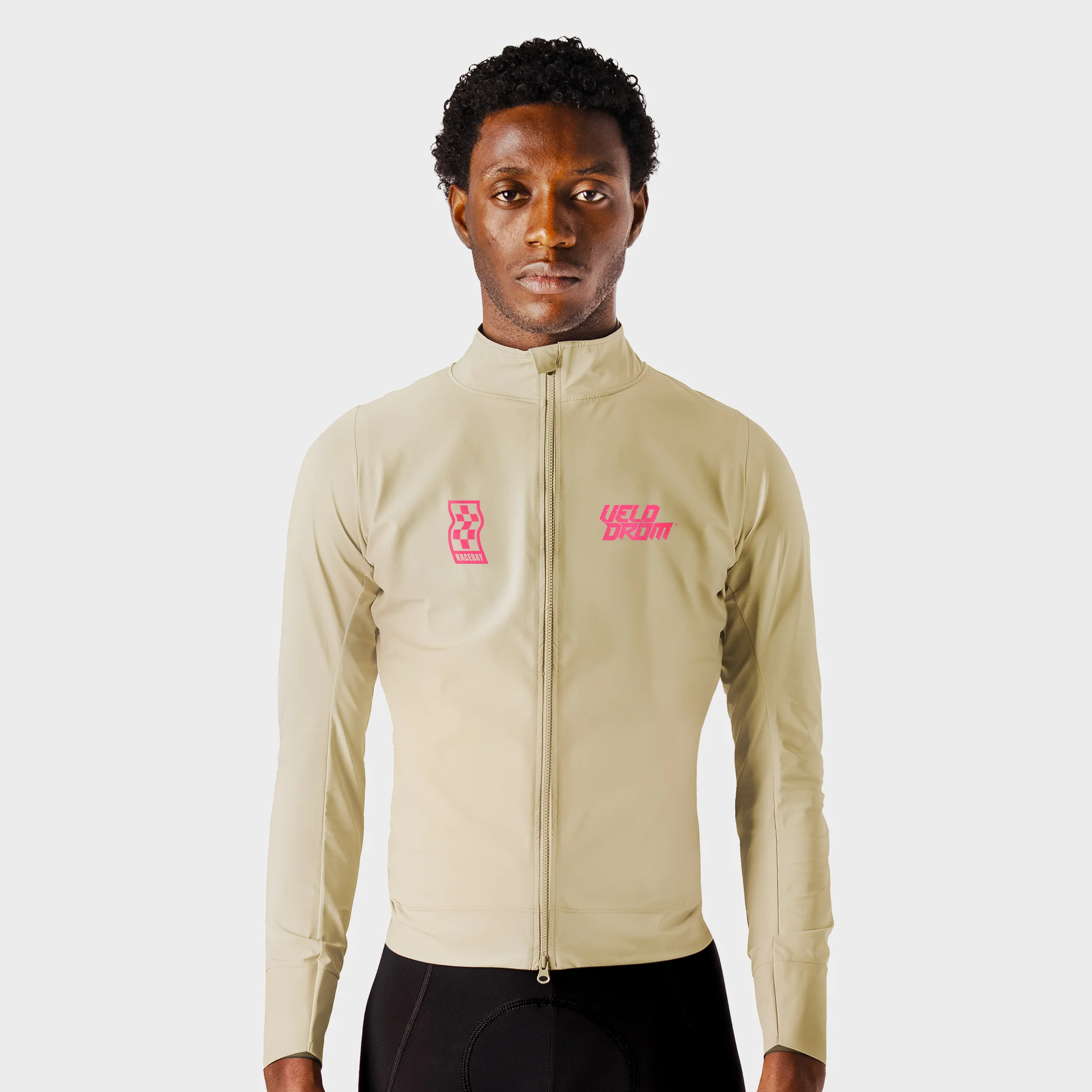 VELODROM RaceDay Light Jacket 3.0 - Beige/Fade Pink