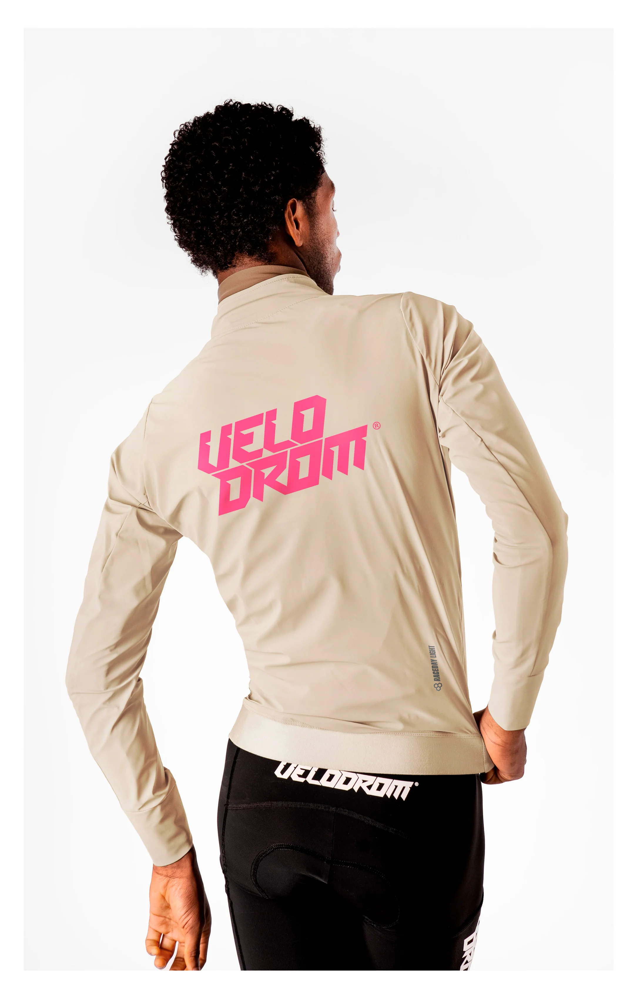 VELODROM RaceDay Light Jacket 3.0 - Beige/Fade Pink - Image 2