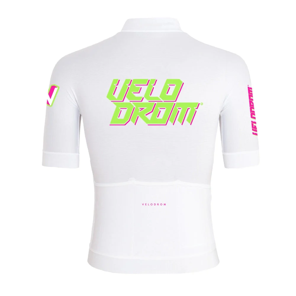 VELODROM RaceDay Jersey - White/Fluor Pink - Image 2