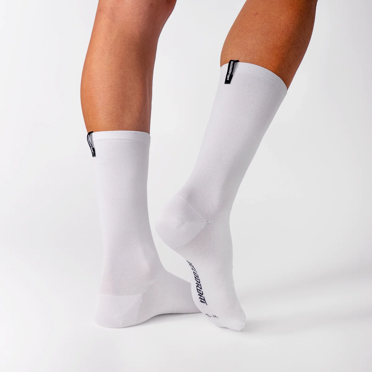 VELODROM RaceDay Label Cycling Socks - White - Image 2