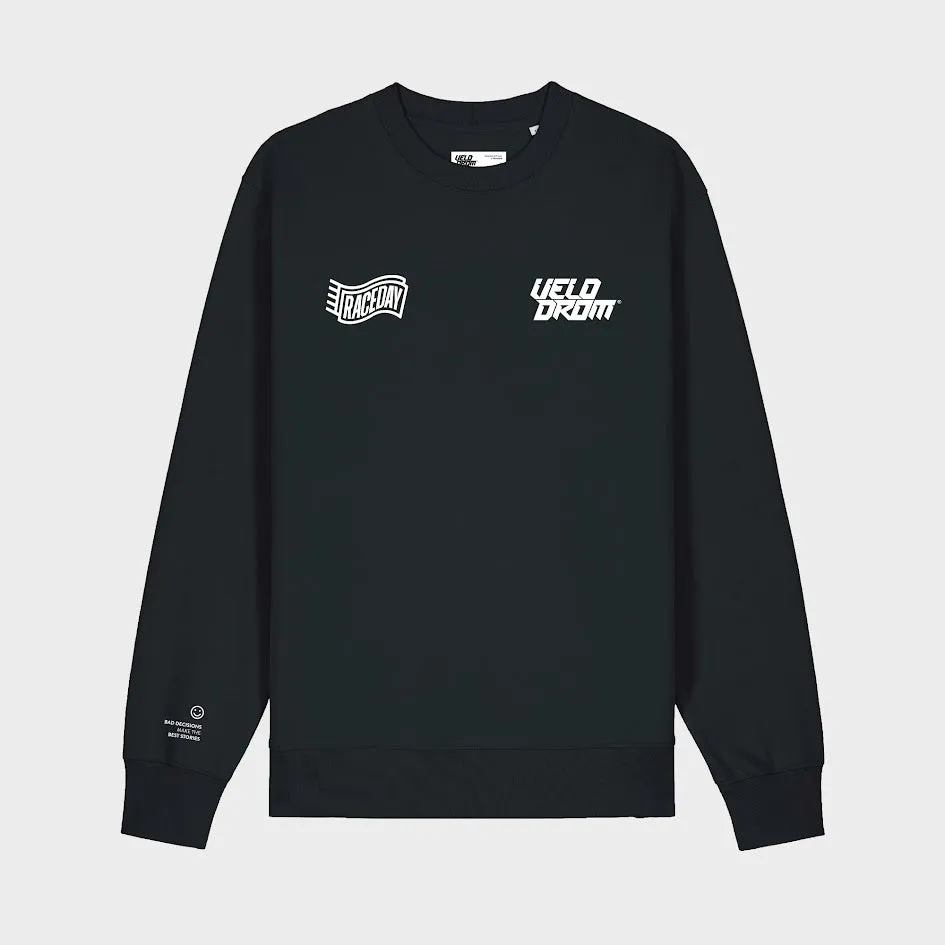 VELODROM Raceday Sweatshirt - Black/White - Image 3