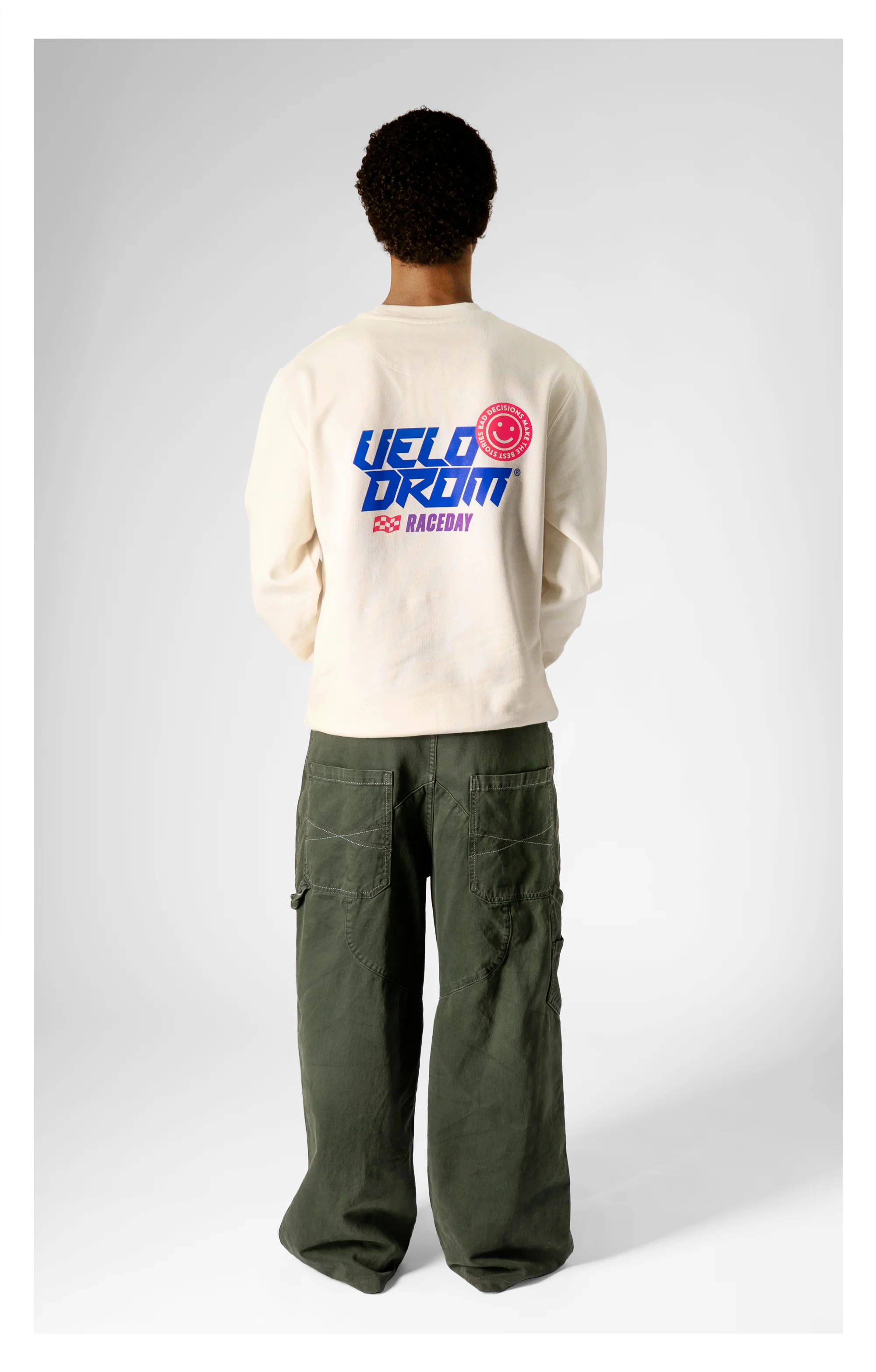 VELODROM Raceday Sweatshirt - Cream/Blue/Pink - Image 4