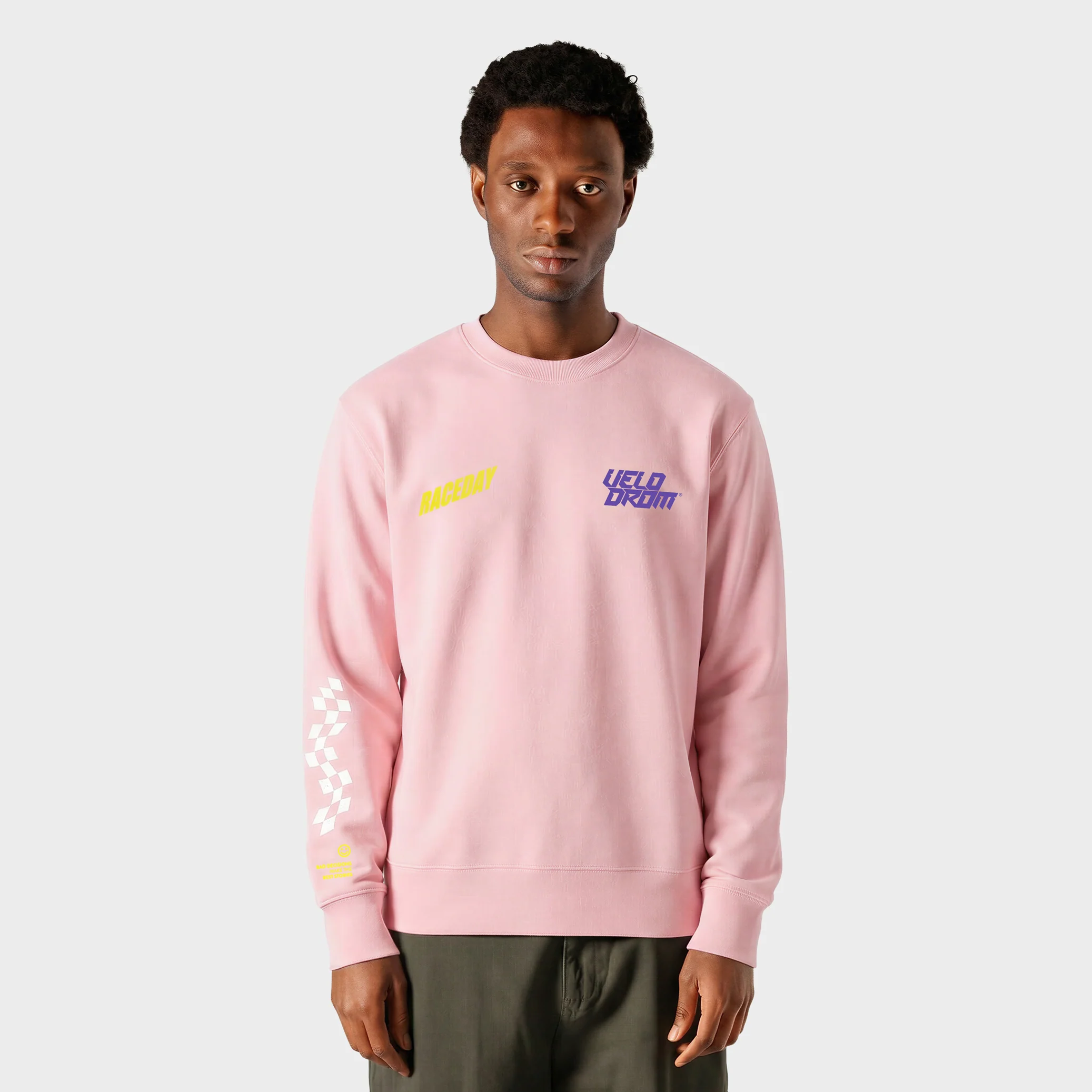 VELODROM Raceday Sweatshirt - Pink/Yellow/Purple