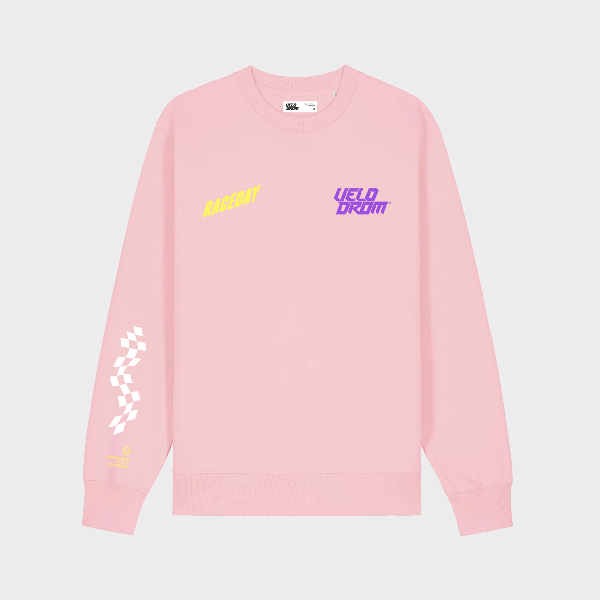 VELODROM Raceday Sweatshirt - Pink/Yellow/Purple - Image 3