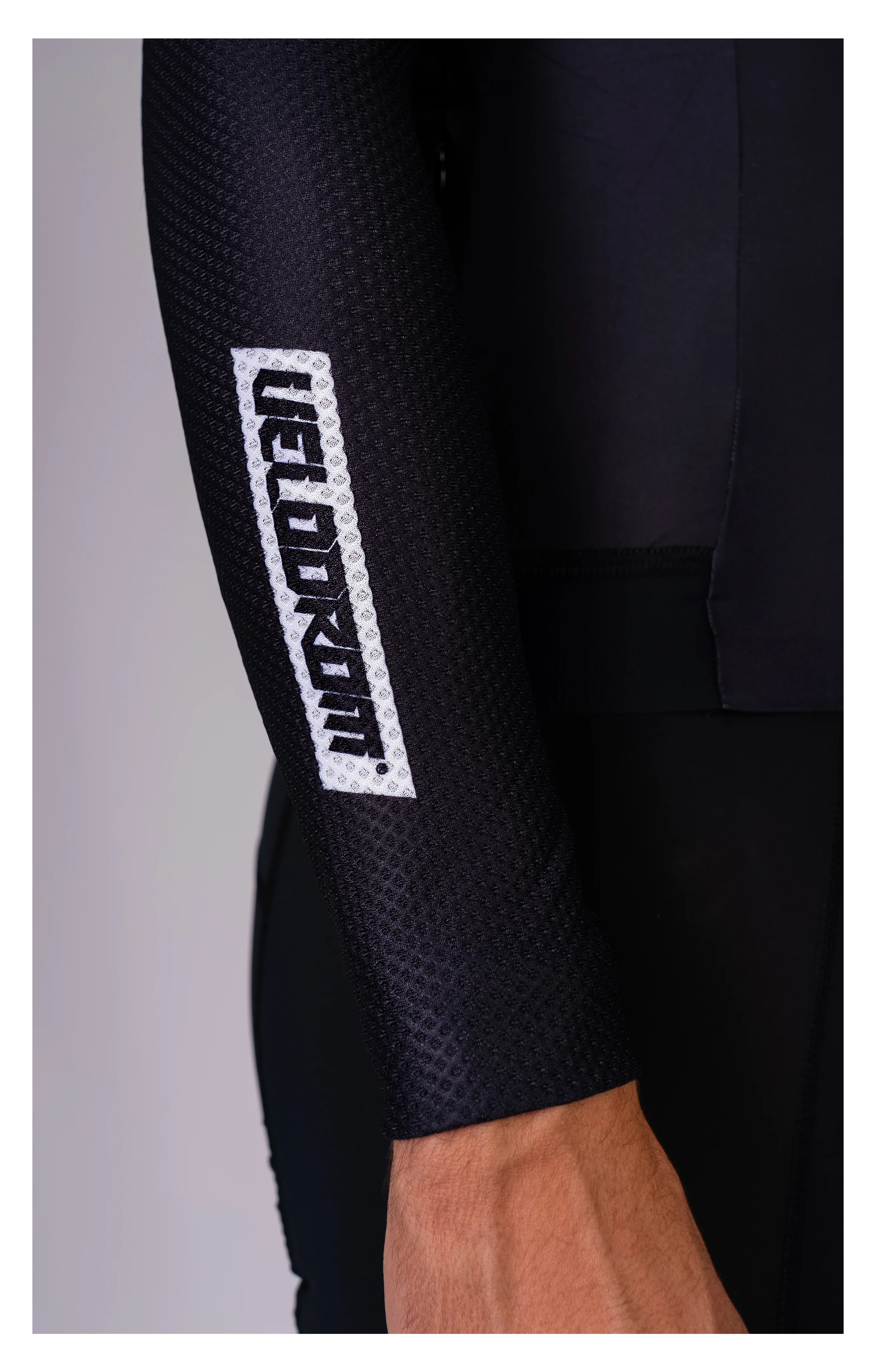 VELODROM Raceday 3.0 Thermal Light Long Sleeve Jersey -  Racing Black/White - Image 5