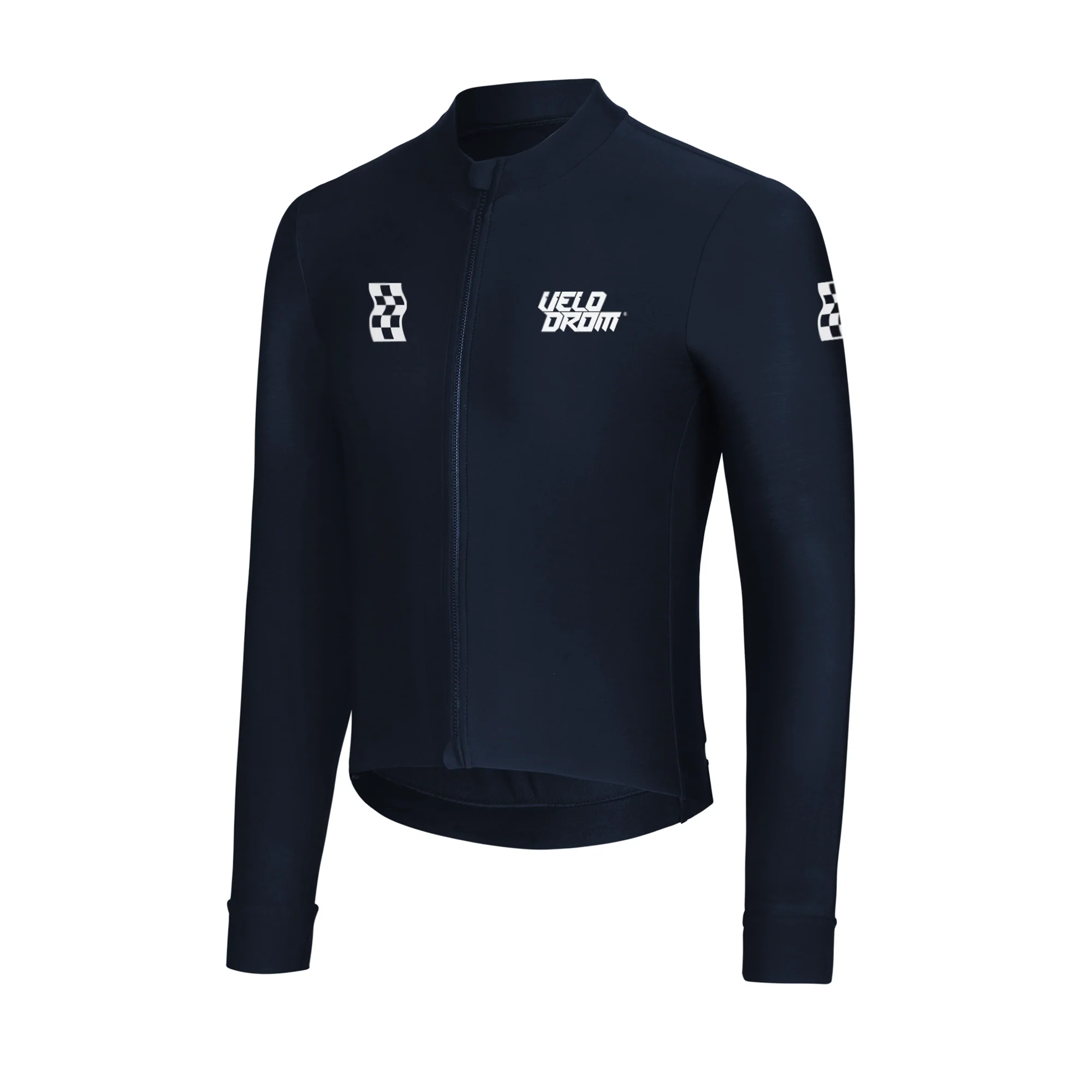 VELODROM RaceDay 2.0 Thermal Long Sleeve Jersey - Navy/White - Image 3
