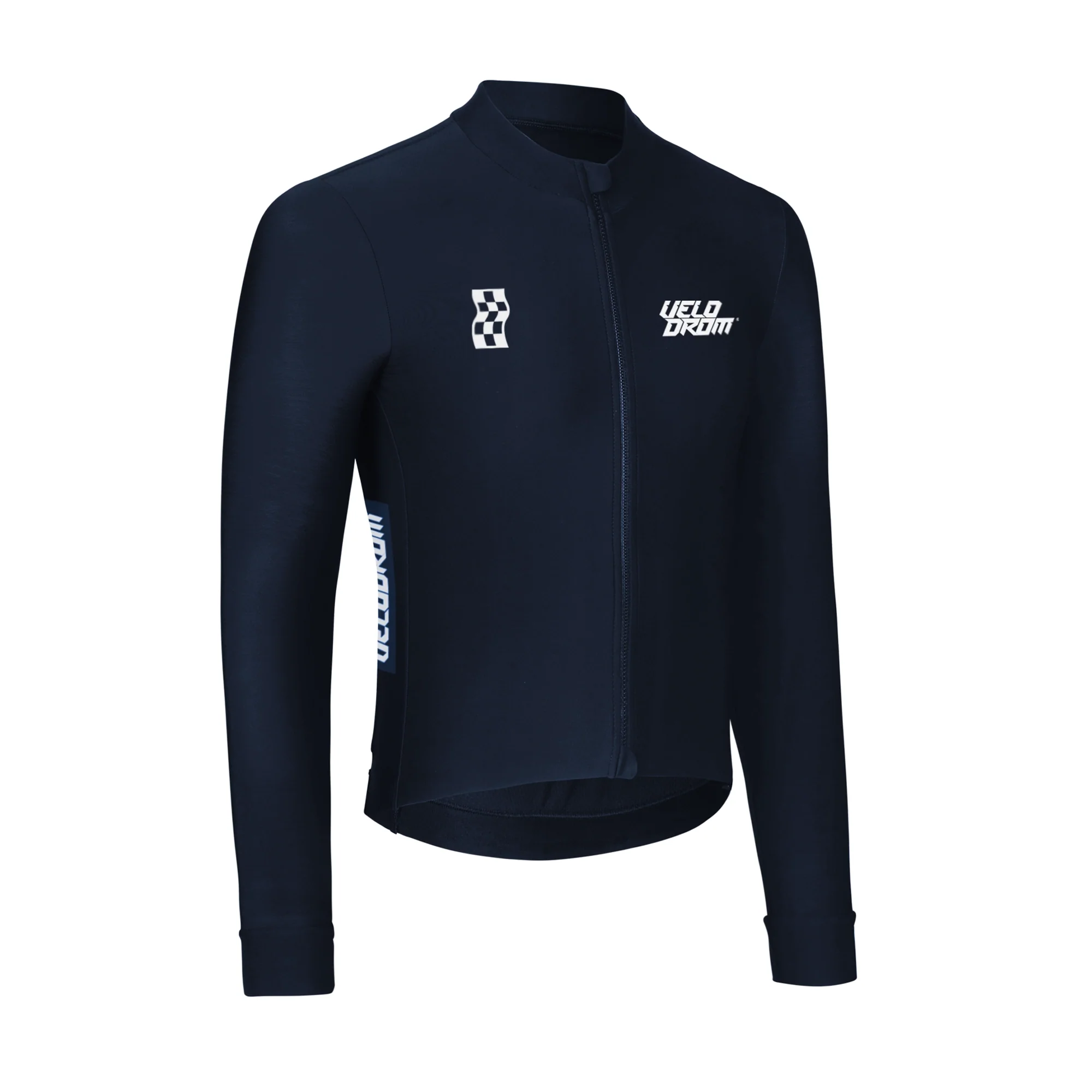 VELODROM RaceDay 2.0 Thermal Long Sleeve Jersey - Navy/White - Image 4