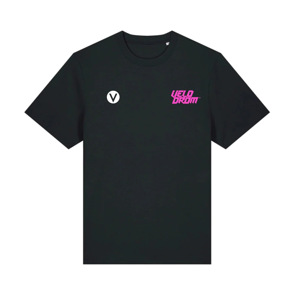 VELODROM RaceDay Tshirt - Black/Fluor Green - Image 2
