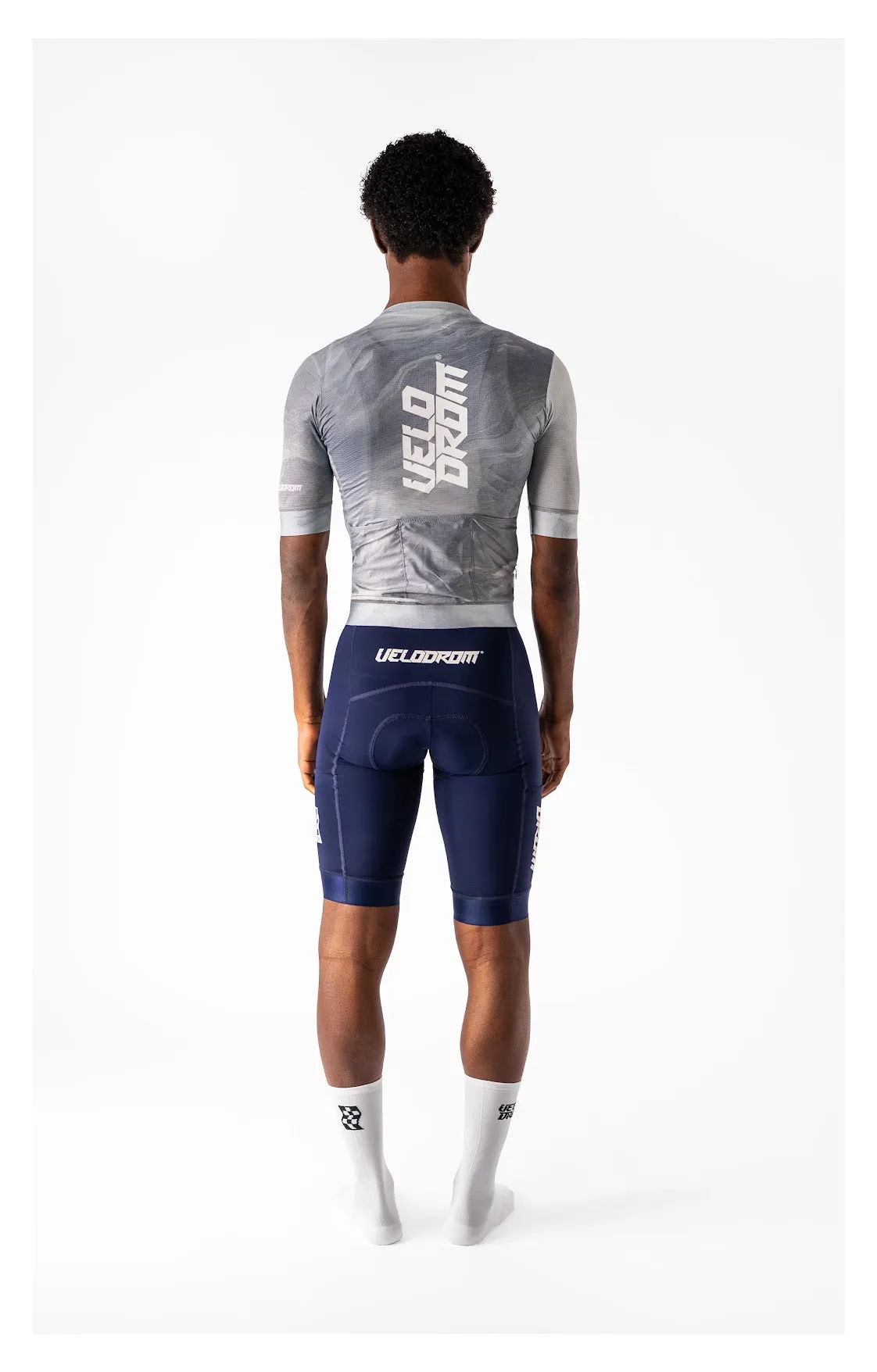 VELODROM RaceDay Txtr 3.0 Cycling Jersey - Grey/Light Blue - Image 4