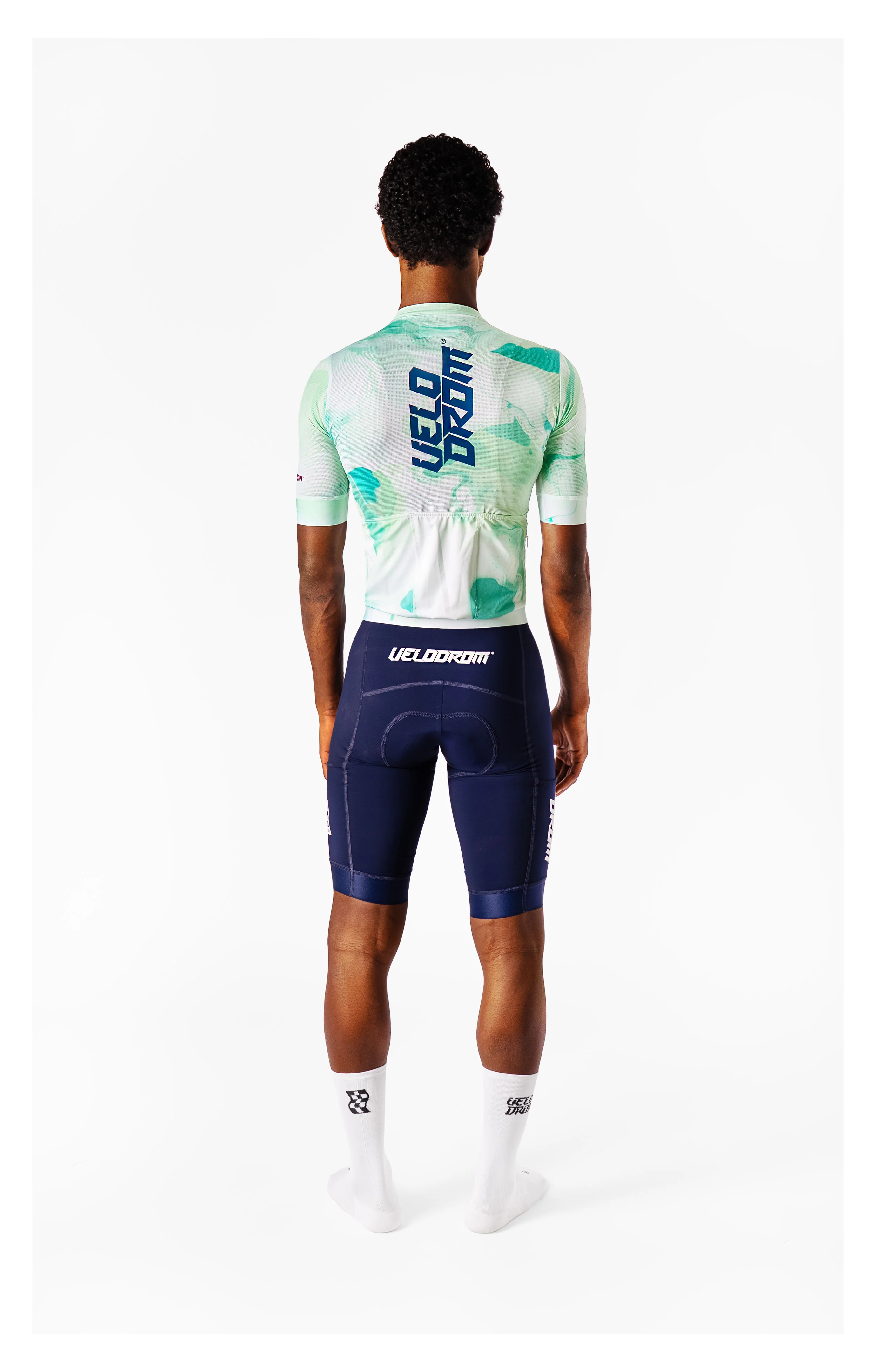 VELODROM Raceday Txtr 3.0 Cycling Jersey - Light Green White - Image 3