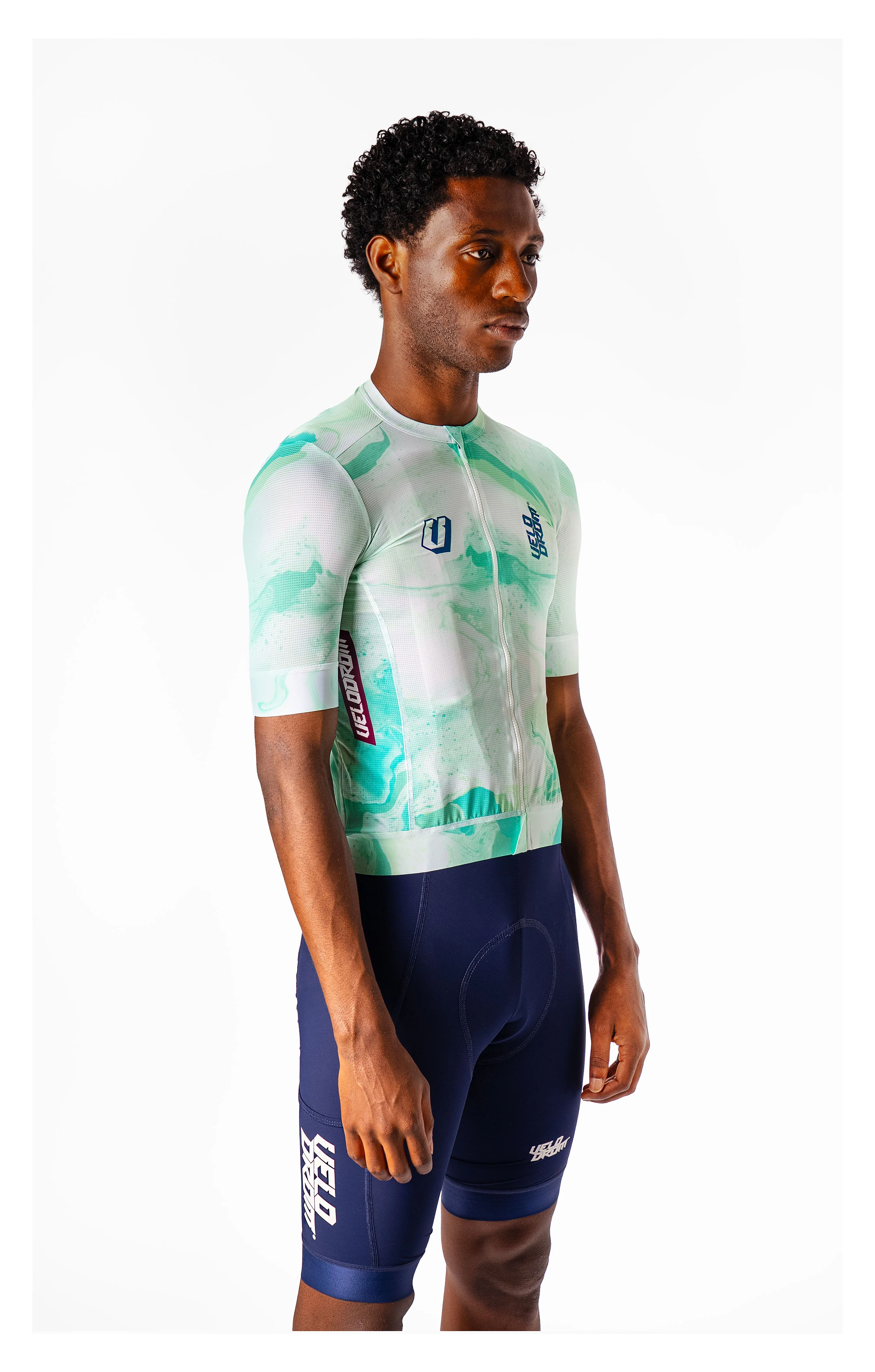 VELODROM Raceday Txtr 3.0 Cycling Jersey - Light Green White - Image 4