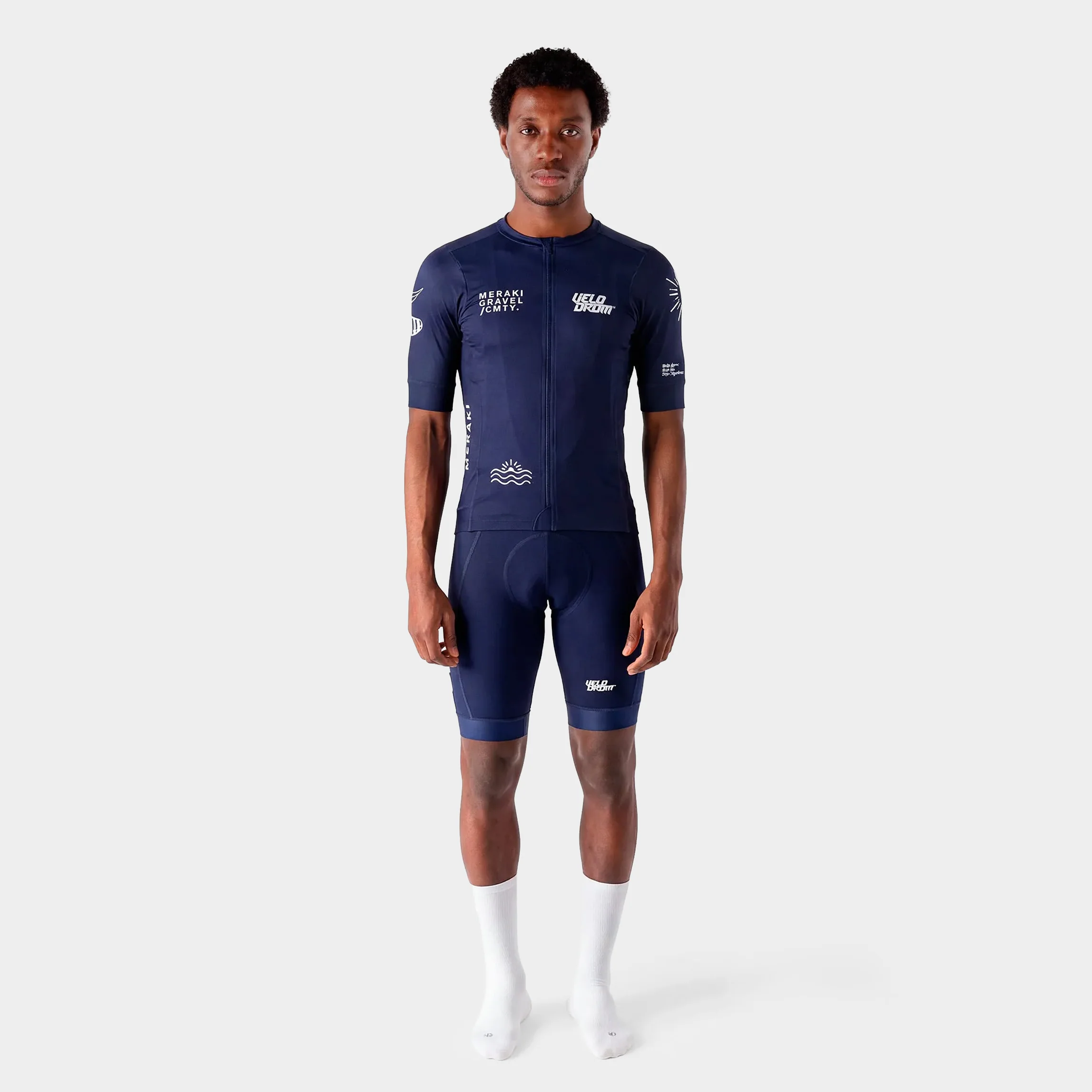 VELODROM RaceDay x Meraki Colab Limited Edition Cycling Jersey - Navy - Image 2