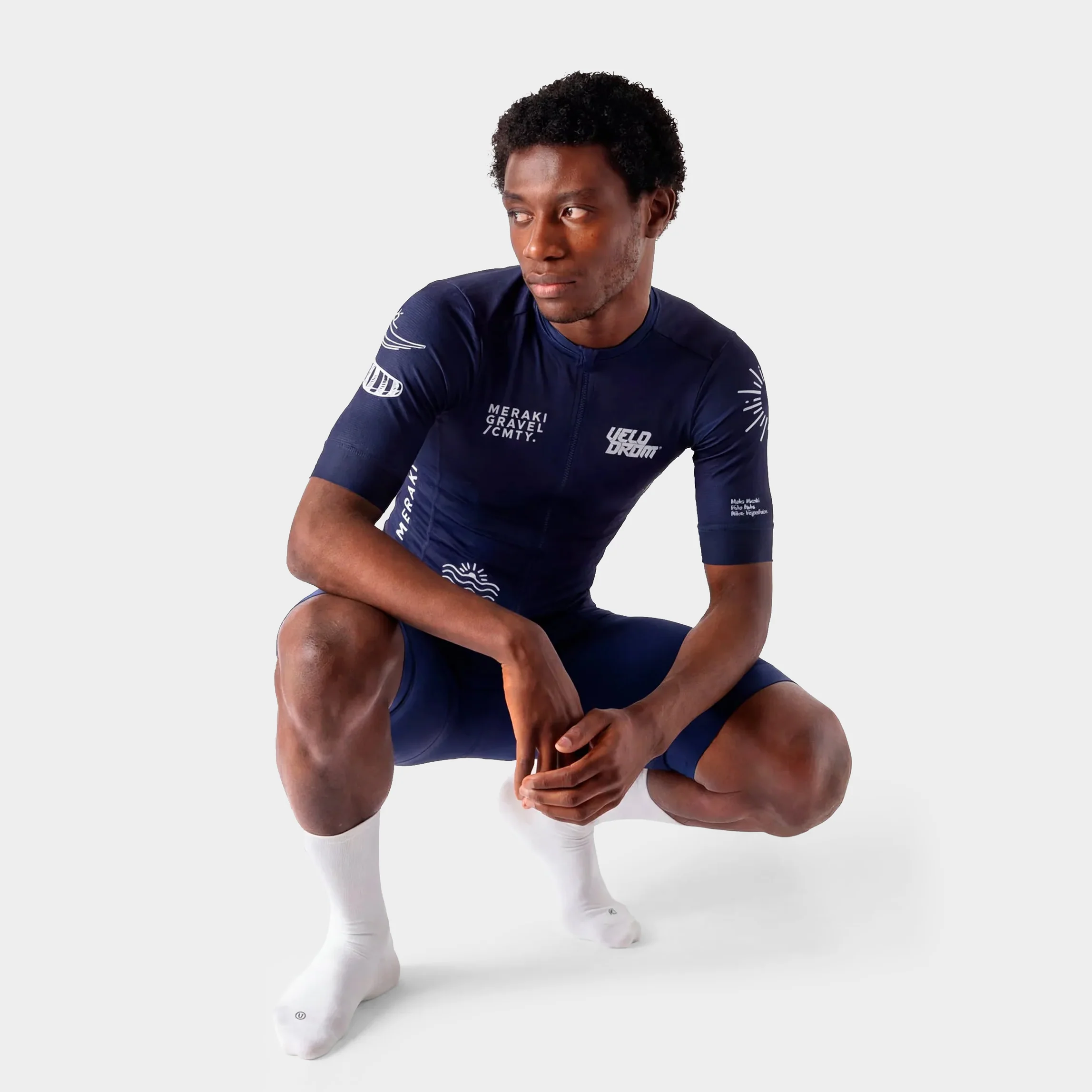 VELODROM RaceDay x Meraki Colab Limited Edition Cycling Jersey - Navy - Image 5
