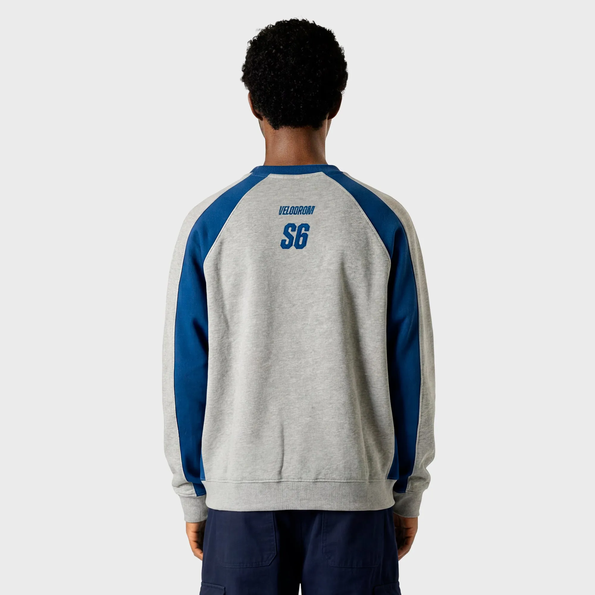 VELODROM S6 Collection Retro Sweatshirt - Grey Blue - Image 2