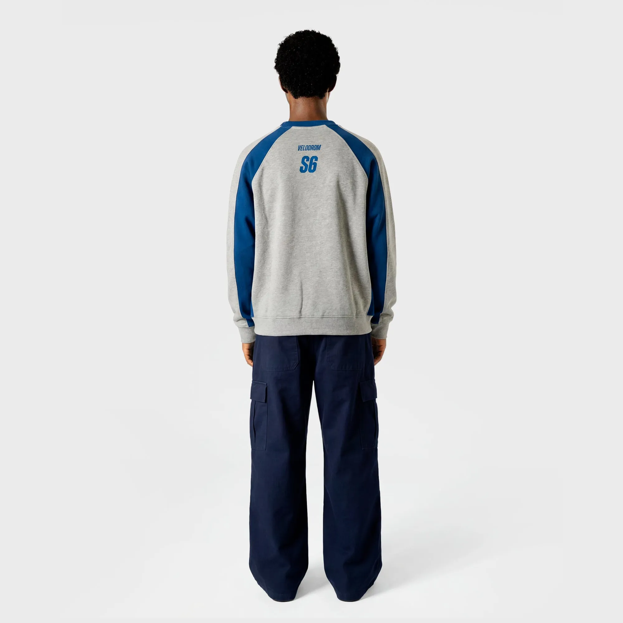 VELODROM S6 Collection Retro Sweatshirt - Grey Blue - Image 4