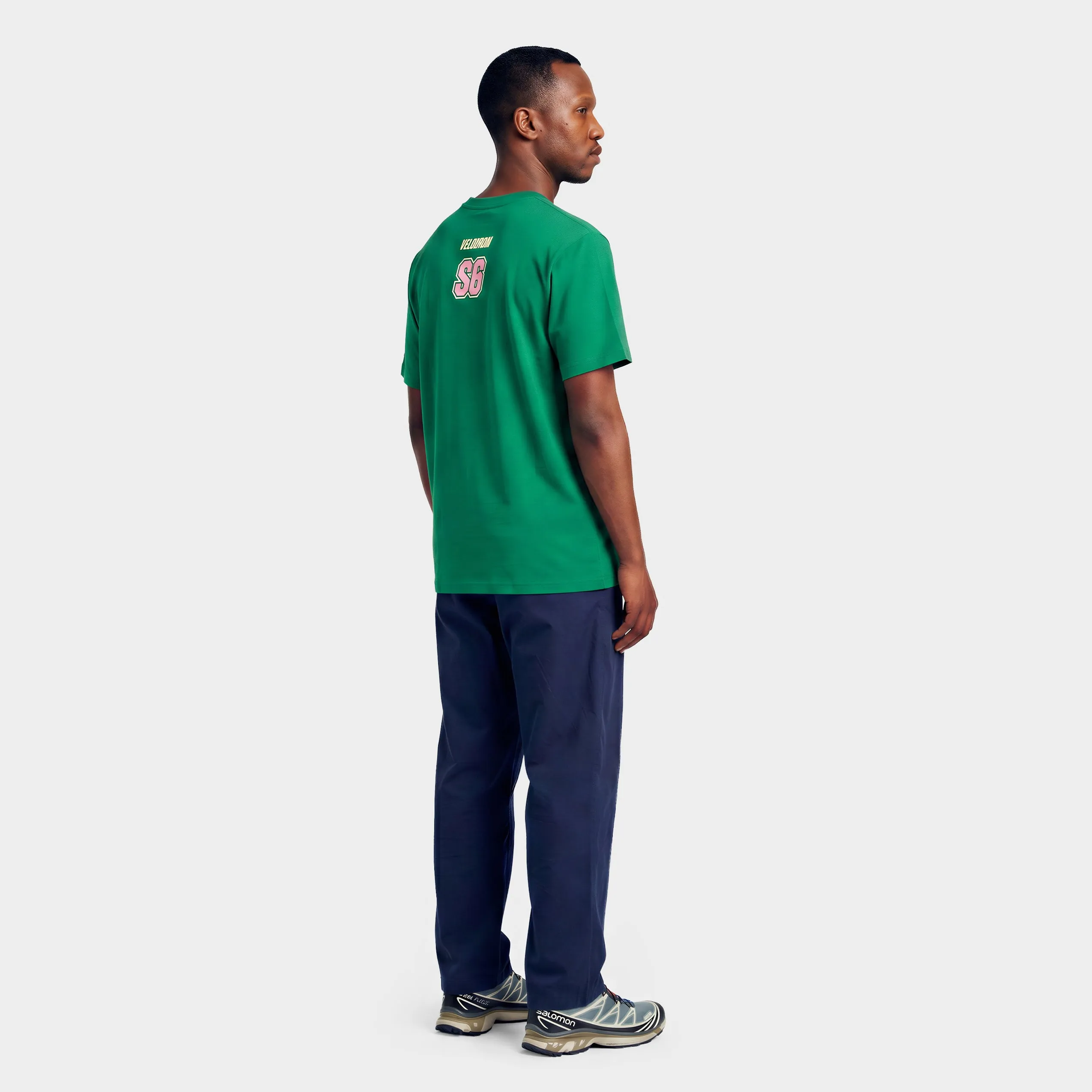 VELODROM S6 Tshirt - Vivid Green Pink/Yellow Graphics - Image 2
