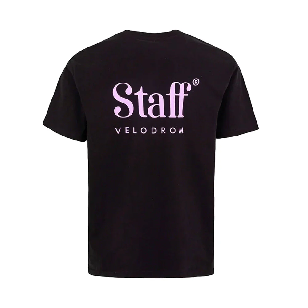 VELODROM Staff Tshirt - Black/Lavender - Image 2
