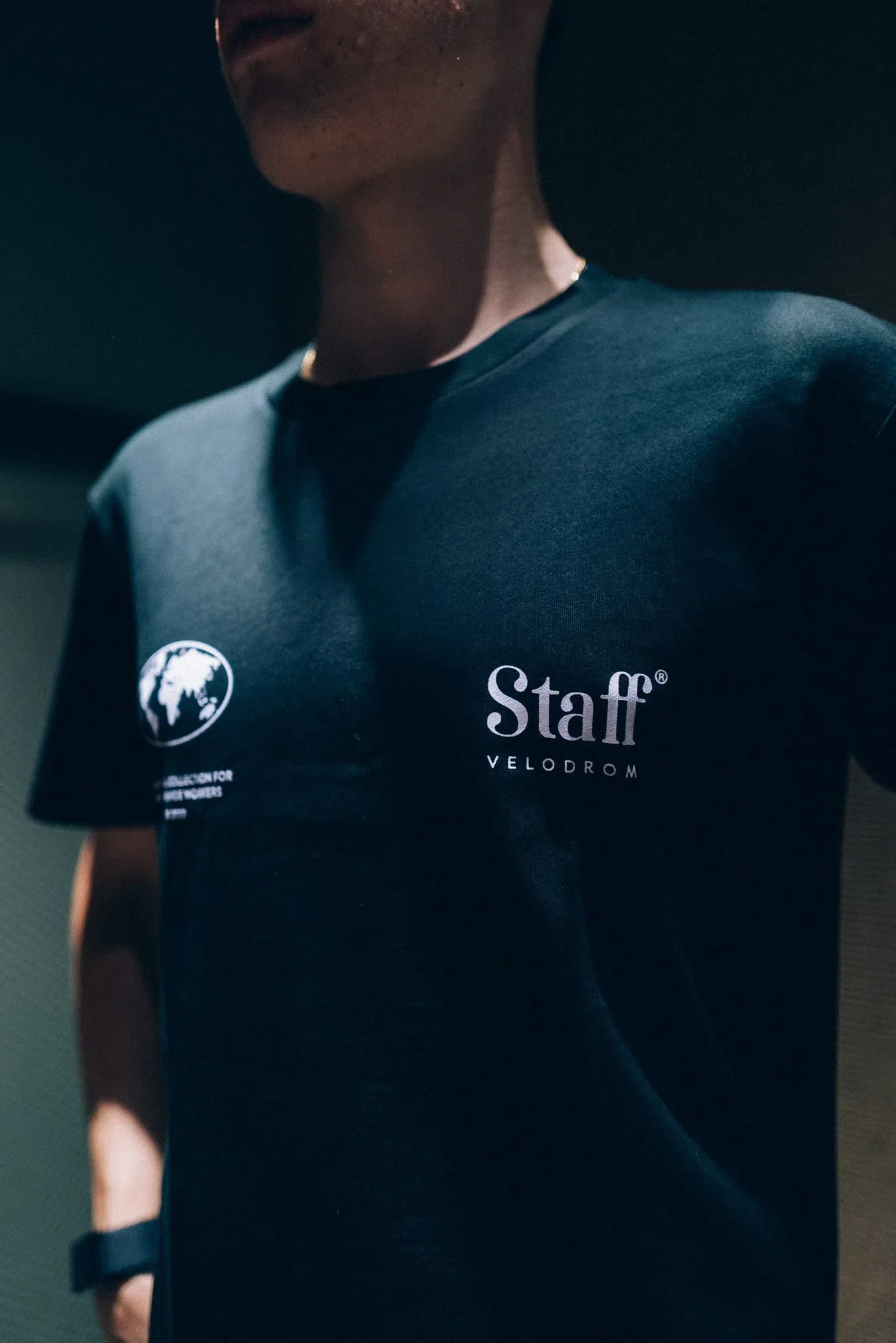 VELODROM Staff Tshirt - Black/Lavender - Image 4