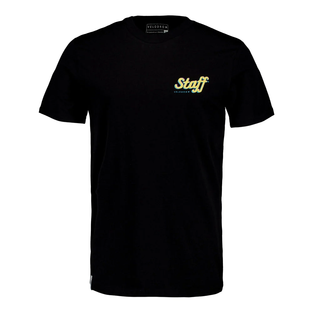 VELODROM Staff Tshirt - Black/Pale Yellow - Image 2