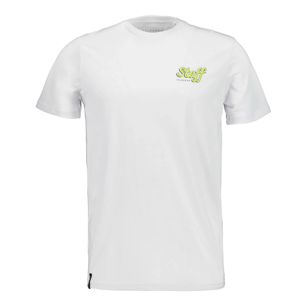 VELODROM Staff Tshirt - White/Bright Lime - Image 2