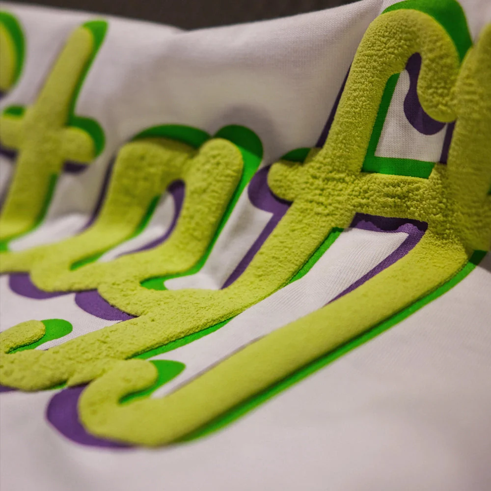 VELODROM Staff Tshirt - White/Bright Lime - Image 6