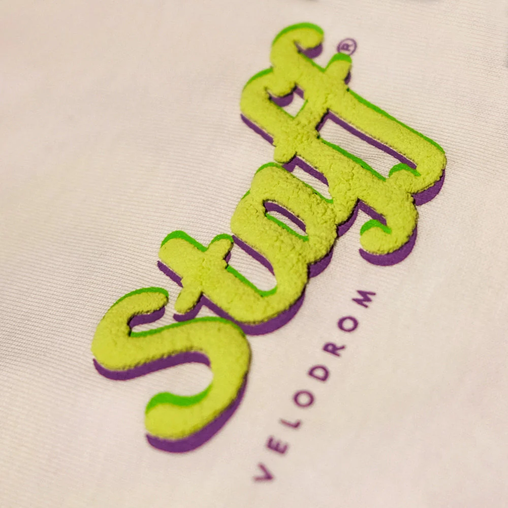 VELODROM Staff Tshirt - White/Bright Lime - Image 7