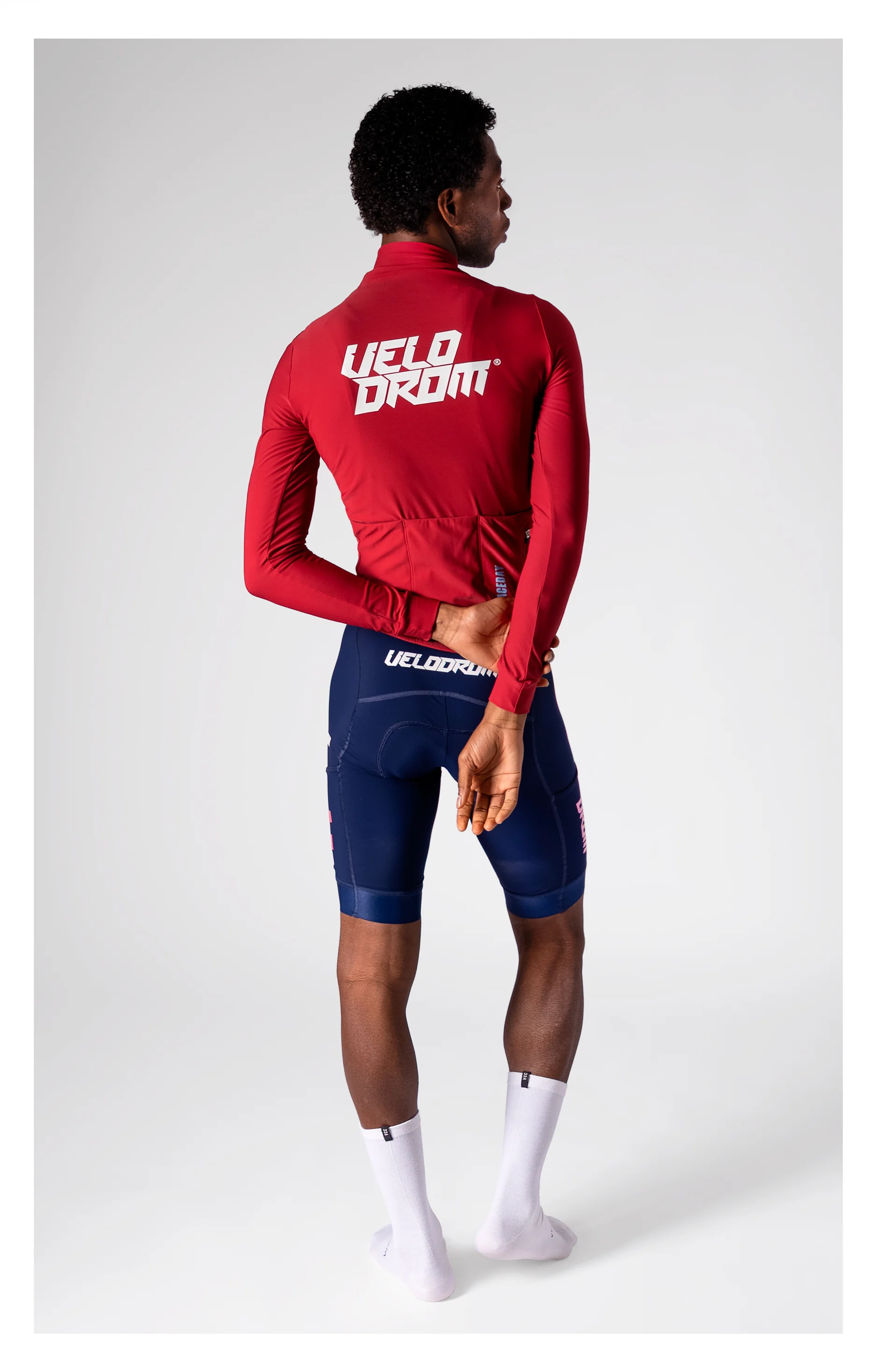 VELODROM RaceDay 3.0 Thermal Long Sleeve Jersey - Burgundy - Image 2