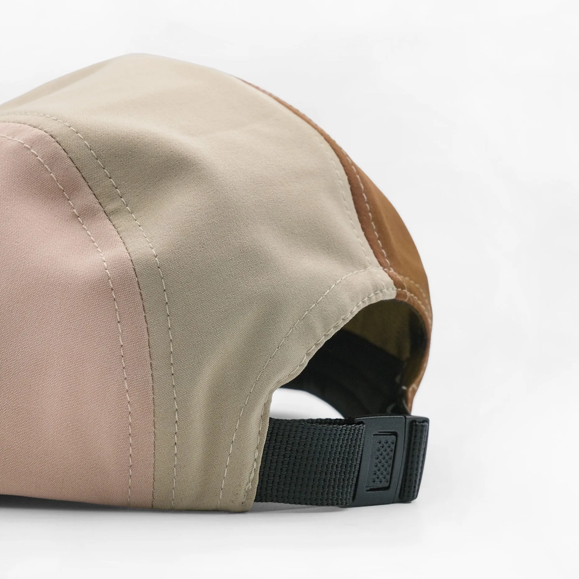 VELODROM Trail 5 Panel Casual Cap - Beige/lightBlue/Brown - Image 3