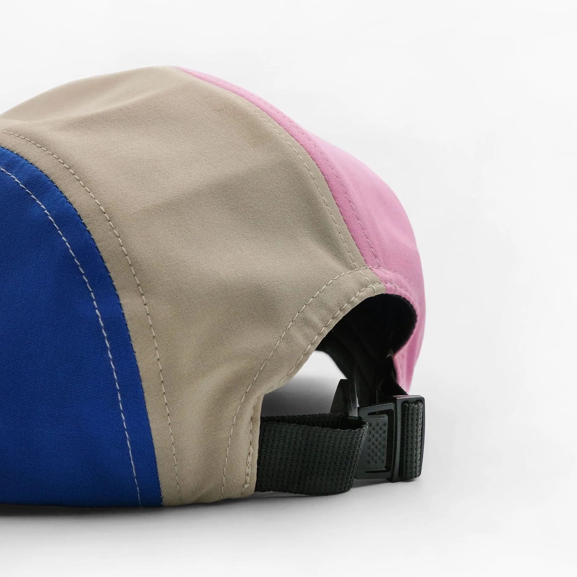 VELODROM Trail 5 Panel Casual Cap - Beige/LightGReen/Blue/Pink - Image 3