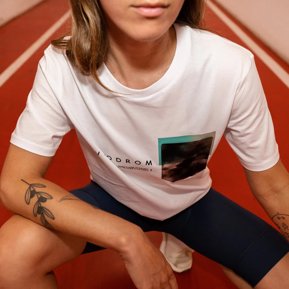 VELODROM Tshirt Pocket Collection - White/ Cloudy Gradient - Image 3