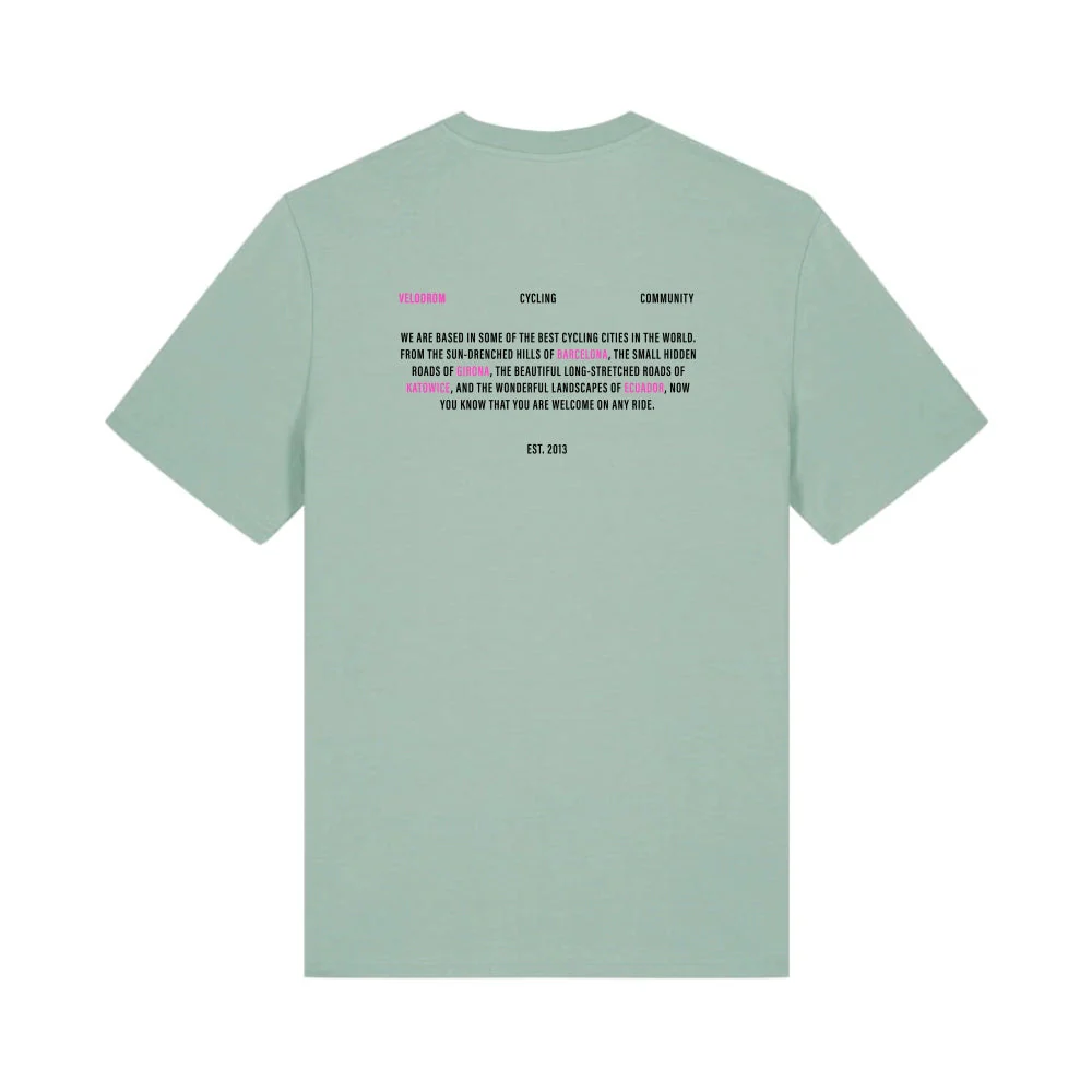 VELODROM VCC Casual Tshirt Cyclist - Aloe Green - Image 2