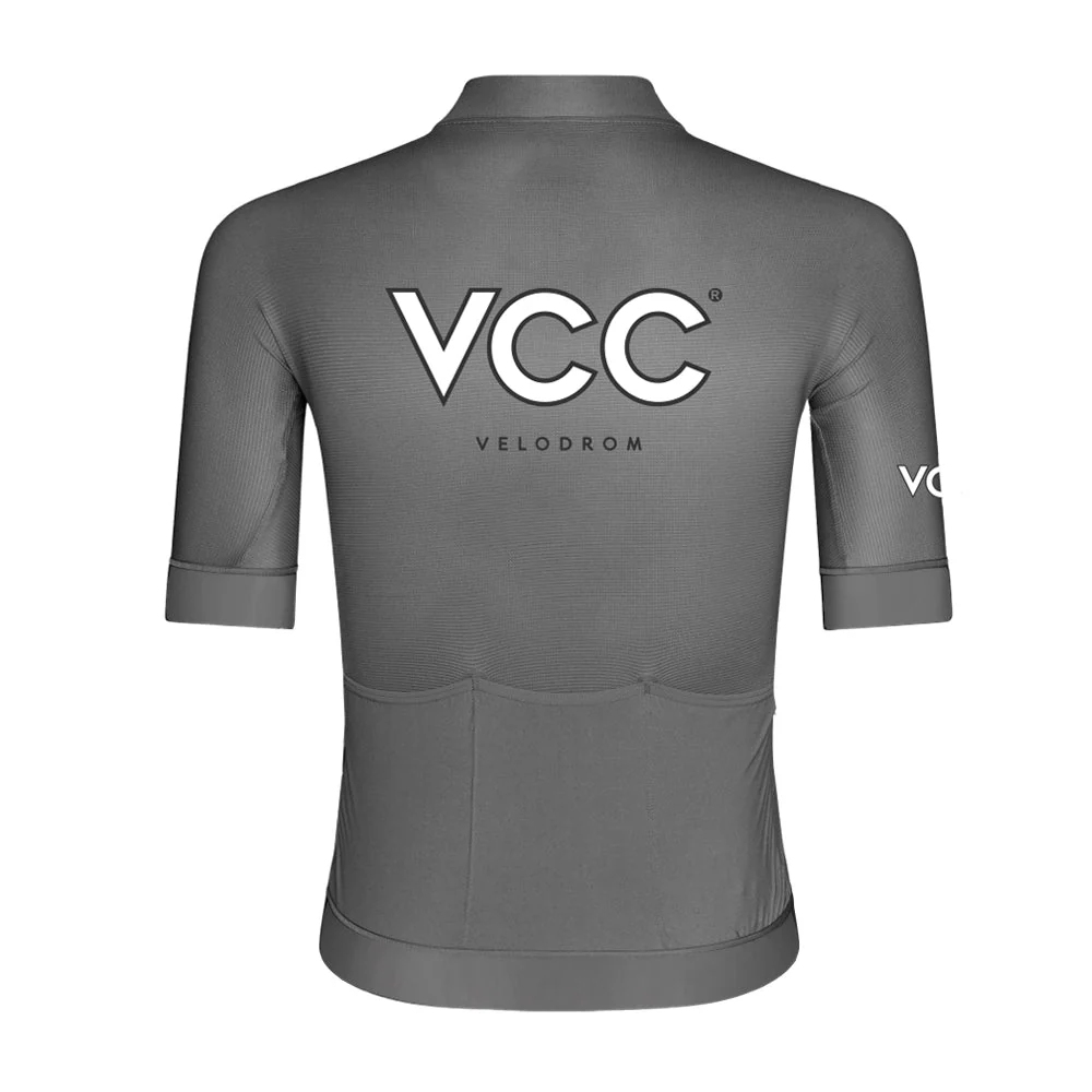 VELODROM VCC Classic Jersey SS24 - Medium Grey - Image 2