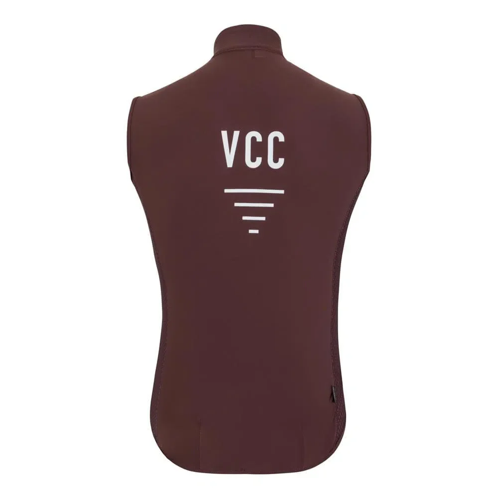 VELODROM VCC Drifter Gilet - Burgundy - Image 2