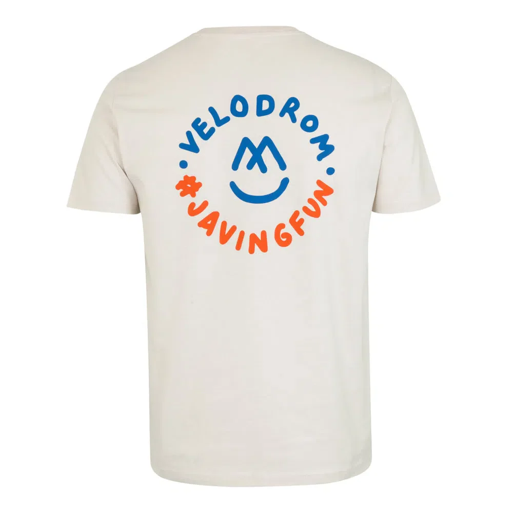 VELODROM VCC Javingfun Casual Tshirt - Cream/Red/Blue - Image 2