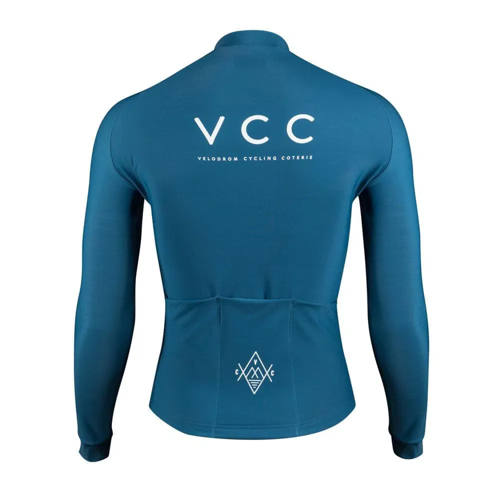 VELODROM VCC Winter Long Sleeve Jersey -  Shadow Blue - Image 2