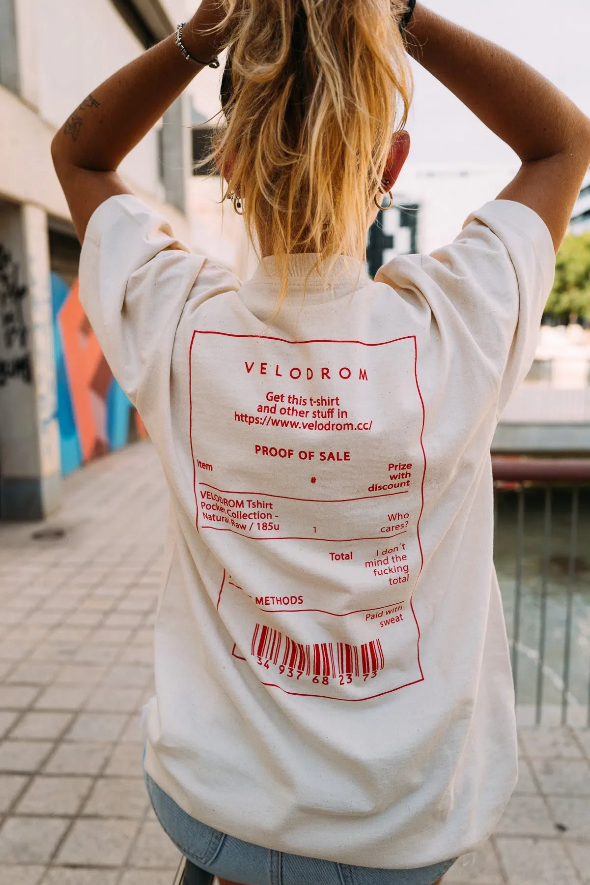 VELODROM VCC Casual Oversize Tshirt Ticket - Off White - Image 7