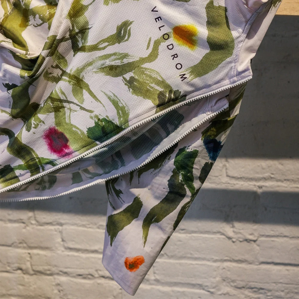 VELODROM VCC Temps de Flors Jersey - White/Green 2023 - Image 3