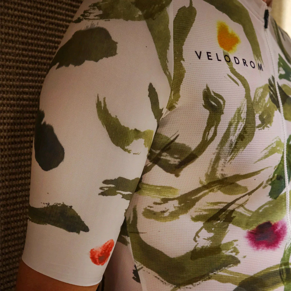 VELODROM VCC Temps de Flors Jersey - White/Green 2023 - Image 5