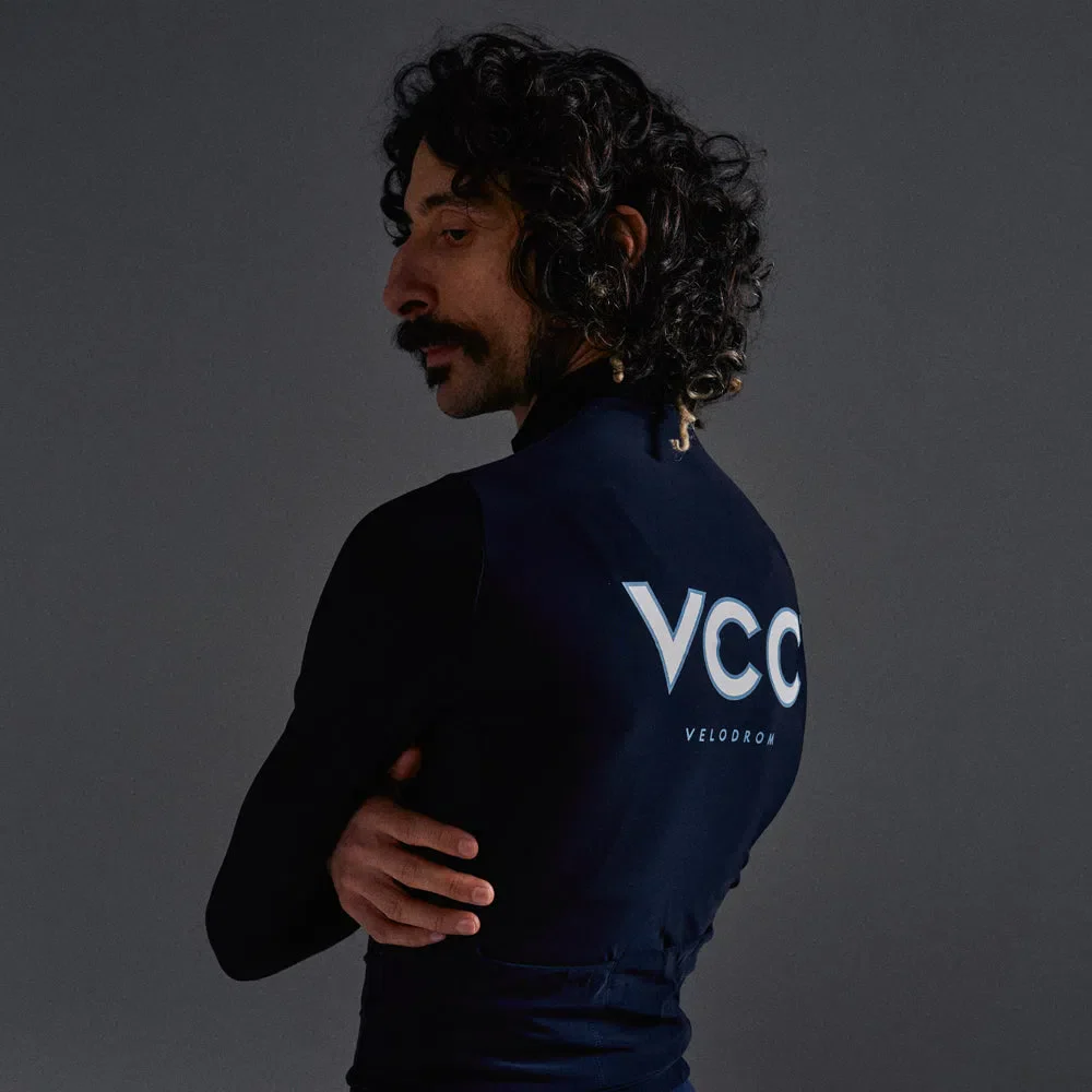 VELODROM VCC Thermal Long Sleeve Jersey AW23 - Classic Navy - Image 4