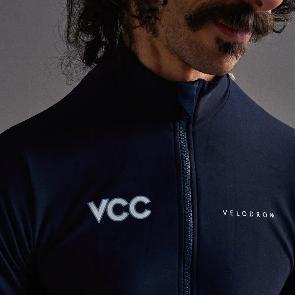 VELODROM VCC Thermal Long Sleeve Jersey AW23 - Classic Navy - Image 5