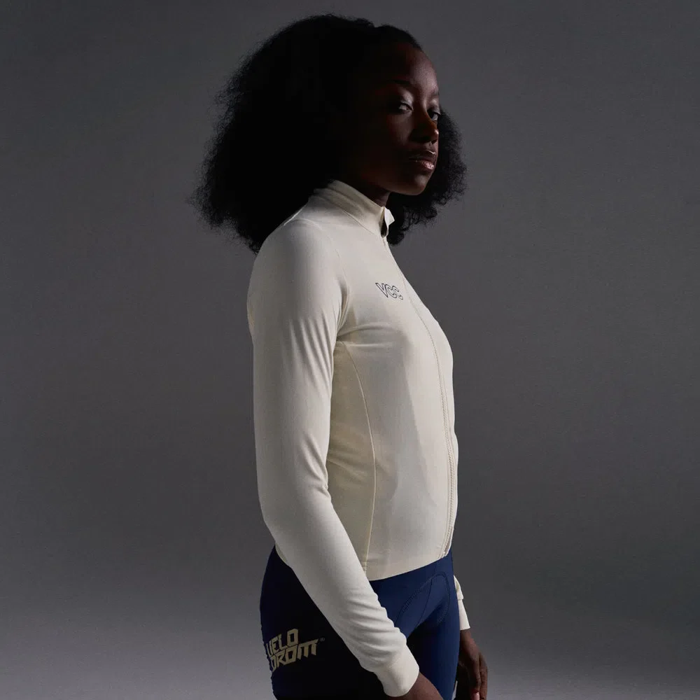 VELODROM VCC Thermal Long Sleeve Jersey AW23 - Classic Off White - Image 3