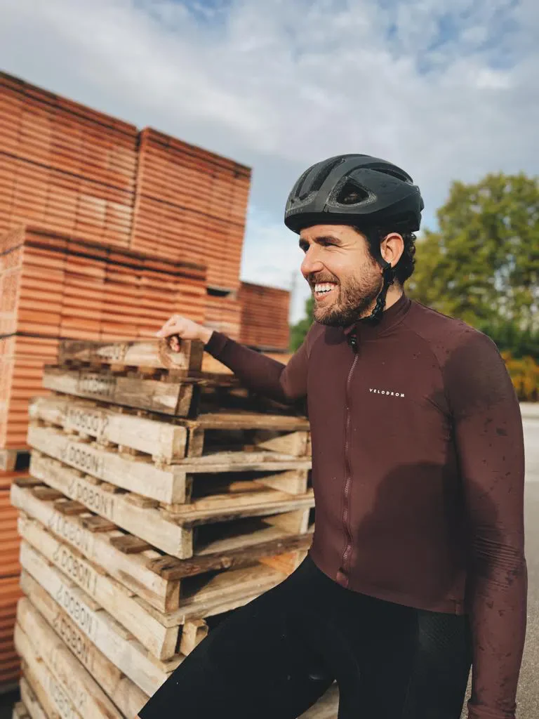 VELODROM VCC Thermal Long Sleeve Jersey - Garnacha - Image 3